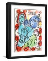 Pantomime from Derrier Le Mirroir 198-Marc Chagall-Framed Collectable Print