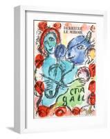 Pantomime from Derrier Le Mirroir 198-Marc Chagall-Framed Collectable Print