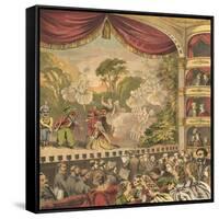 Pantomime-English School-Framed Stretched Canvas