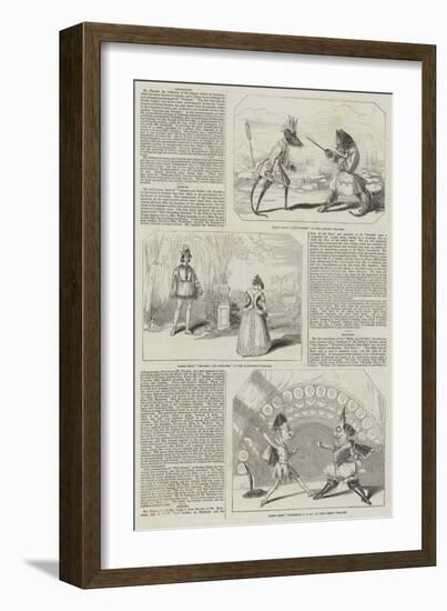 Pantomimes and Christmas Pieces-null-Framed Giclee Print