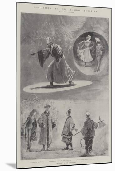 Pantomimes at the London Theatres-Henry Charles Seppings Wright-Mounted Giclee Print