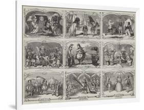 Pantomimes in London-Alfred Crowquill-Framed Giclee Print