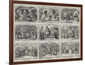 Pantomimes in London-Alfred Crowquill-Framed Giclee Print