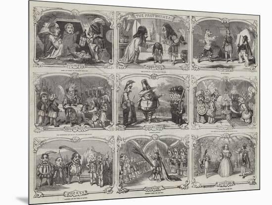 Pantomimes in London-Alfred Crowquill-Mounted Giclee Print