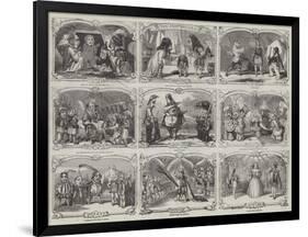 Pantomimes in London-Alfred Crowquill-Framed Giclee Print