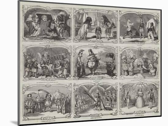 Pantomimes in London-Alfred Crowquill-Mounted Giclee Print