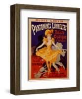 Pantomimes Lumineuses-Jules Chéret-Framed Art Print