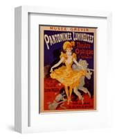 Pantomimes Lumineuses-Jules Chéret-Framed Art Print