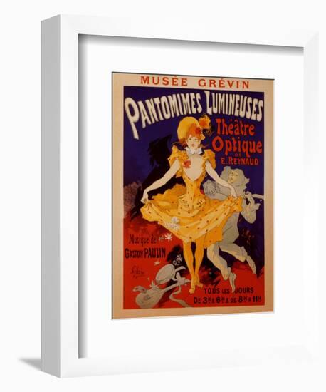 Pantomimes Lumineuses-Jules Chéret-Framed Art Print