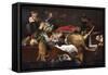 Pantry Scene with Servant-Frans Snyders-Framed Stretched Canvas