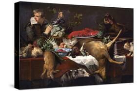 Pantry Scene with Servant-Frans Snyders-Stretched Canvas