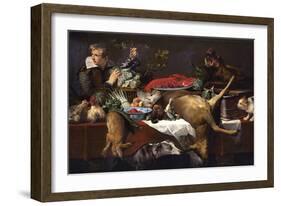 Pantry Scene with Servant-Frans Snyders-Framed Giclee Print