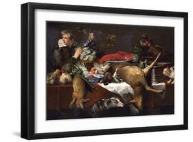 Pantry Scene with Servant-Frans Snyders-Framed Giclee Print