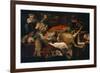 Pantry with Servant (Kitchen Scene)-Frans Snyders-Framed Giclee Print