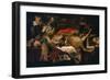 Pantry with Servant (Kitchen Scene)-Frans Snyders-Framed Giclee Print