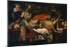 Pantry with Servant (Kitchen Scene)-Frans Snyders-Mounted Giclee Print