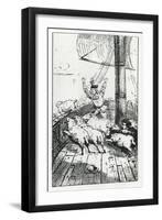 Panurge's Sheep from 'Gargantua and Pantagruel', by François Rabelais-null-Framed Premium Giclee Print