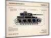 Panzer IV Tank-Mark Rogan-Mounted Art Print