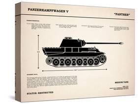 Panzer V Panther Tank-Mark Rogan-Stretched Canvas