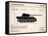 Panzer V Panther Tank-Mark Rogan-Framed Stretched Canvas