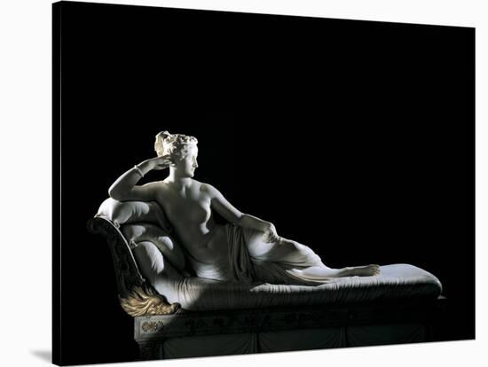 Paolina Borghese as Venus Victrix-Antonio Canova-Stretched Canvas