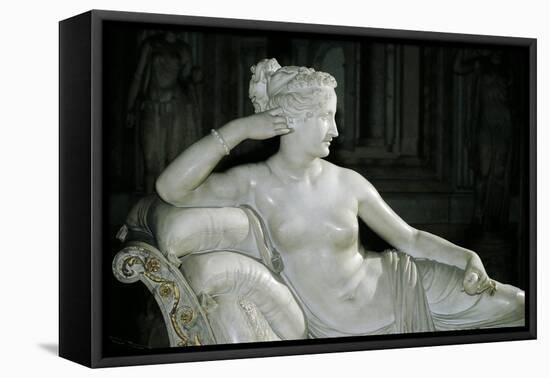 Paolina Borghese as Venus Victrix-Antonio Canova-Framed Stretched Canvas