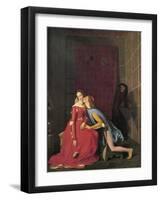 Paolo and Francesca, 1819-Jean-Auguste-Dominique Ingres-Framed Giclee Print