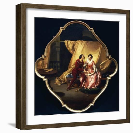 Paolo and Francesca, 1850-1874-Angelo Inganni-Framed Giclee Print