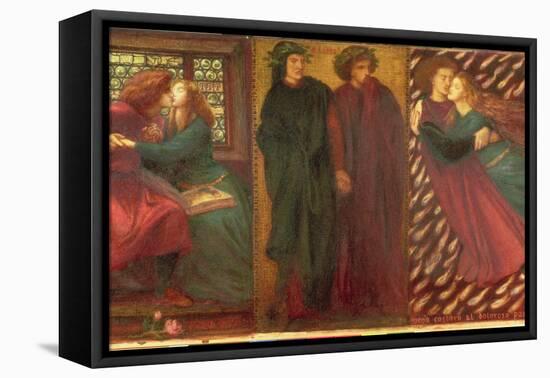 Paolo and Francesca, 1862-Dante Gabriel Rossetti-Framed Stretched Canvas