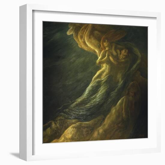 Paolo and Francesca, 1901-Gaetano Previati-Framed Giclee Print