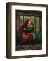 Paolo and Francesca Da Rimini, 1867-Dante Gabriel Rossetti-Framed Giclee Print