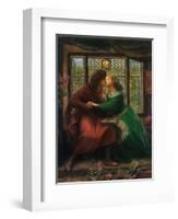 Paolo and Francesca Da Rimini, 1867-Dante Gabriel Rossetti-Framed Giclee Print