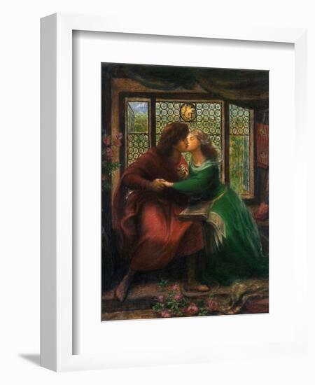 Paolo and Francesca Da Rimini, 1867-Dante Gabriel Rossetti-Framed Giclee Print