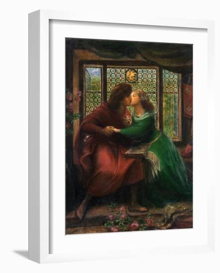 Paolo and Francesca Da Rimini, 1867-Dante Gabriel Rossetti-Framed Giclee Print