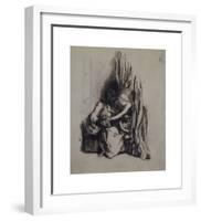 Paolo and Francesca da Rimini-Dante Gabriel Rossetti-Framed Premium Giclee Print