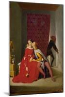 Paolo and Francesca, from Dante's Divina Commedia-Jean-Auguste-Dominique Ingres-Mounted Giclee Print