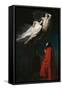 Paolo and Francesca in Conversation with Dante and Virgil, Episode from Divine Comedy-Dante Alighieri-Framed Stretched Canvas