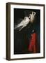 Paolo and Francesca in Conversation with Dante and Virgil, Episode from Divine Comedy-Dante Alighieri-Framed Giclee Print