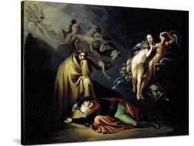 Paolo and Francesca in Hell, Scene from Divine Comedy-Dante Alighieri-Stretched Canvas