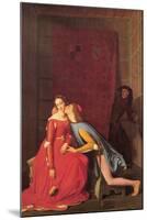 Paolo and Francesca-Jean-Auguste-Dominique Ingres-Mounted Art Print