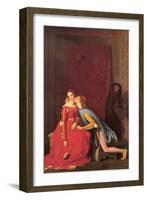 Paolo and Francesca-Jean-Auguste-Dominique Ingres-Framed Art Print