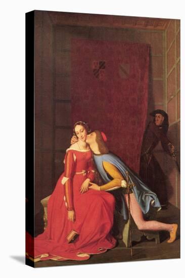 Paolo and Francesca-Jean-Auguste-Dominique Ingres-Stretched Canvas