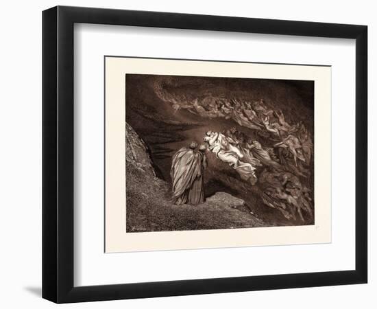 Paolo and Francesca-Gustave Dore-Framed Giclee Print