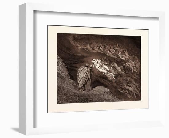 Paolo and Francesca-Gustave Dore-Framed Giclee Print