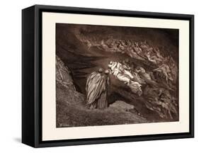 Paolo and Francesca-Gustave Dore-Framed Stretched Canvas