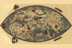 Genoese World Map-Paolo del Pozzo Toscanelli-Framed Stretched Canvas