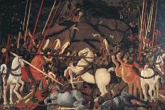 Micheletto Da Cotignola Engages in Battle (the Battle of San Romano)-Paolo di Dono (Uccello)-Giclee Print