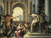 Pandora Offers the Box to Epimetheus-Paolo Farinati-Stretched Canvas