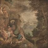 Landscape with the Expulsion of the Harpies, Ca 1590-Paolo Fiammingo-Framed Giclee Print