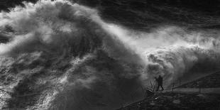 CHASING THE SEA STORM-Paolo Lazzarotti-Laminated Photographic Print